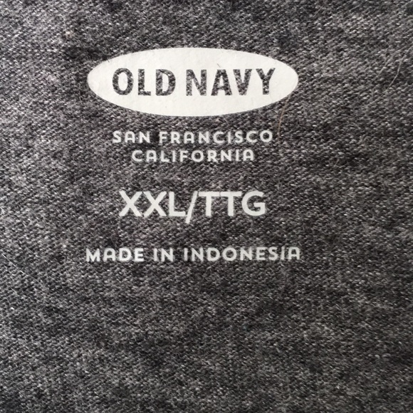 Old Navy Henley Style XXL Long Sleeve Heather Gray - Picture 2 of 4